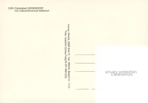AK / Ansichtskarte Heikendorf Fliegeraufnahme U Boot Ehrenmal M?ltenort Heikendorf