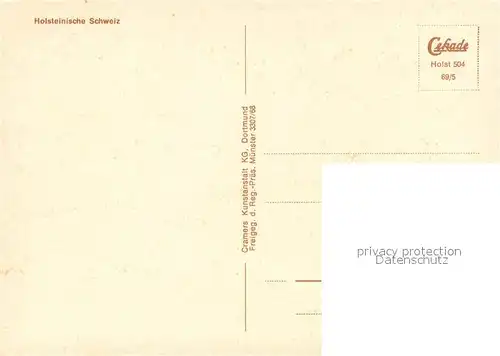 AK / Ansichtskarte Holsteinische_Schweiz Fliegeraufnahme Holsteinische_Schweiz