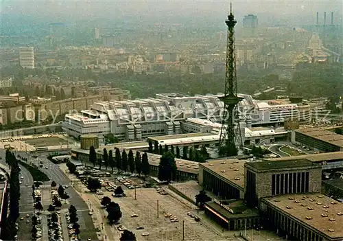 AK / Ansichtskarte Berlin Fliegeraufnahme Congress Centrum am Funkturm Berlin