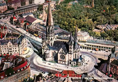 AK / Ansichtskarte Berlin Fliegeraufnahme alte Ged?chtniskirche Berlin