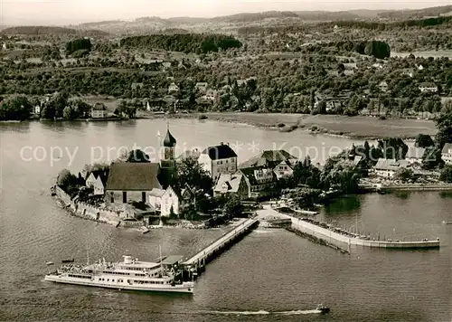 AK / Ansichtskarte Wasserburg_Bodensee Fliegeraufnahme Wasserburg Bodensee