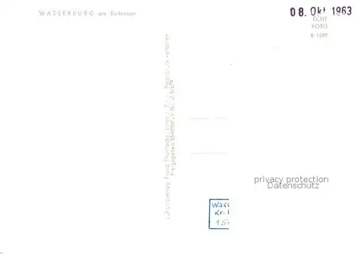 AK / Ansichtskarte Wasserburg_Bodensee Fliegeraufnahme Wasserburg Bodensee