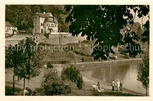 AK / Ansichtskarte Blankenheim_Eifel Hotel Brasilianischer Hof Strandbad Uferpromenade Blankenheim_Eifel