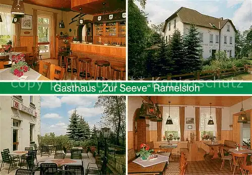 AK / Ansichtskarte Ramelsloh Gasthaus Pension Zur Seeve Gaststube Terrasse Ramelsloh