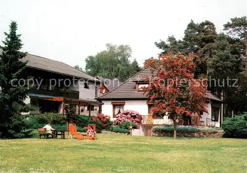 AK / Ansichtskarte Heidenau_Nordheide Hotel Pension Am Buentberg Garten Heidenau Nordheide