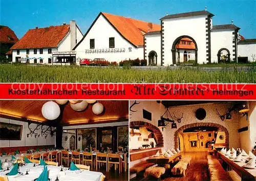 AK / Ansichtskarte Heiningen_Wolfenbuettel Klosterhaehnchen Restaurant Alte Schmiede Heiningen Wolfenbuettel