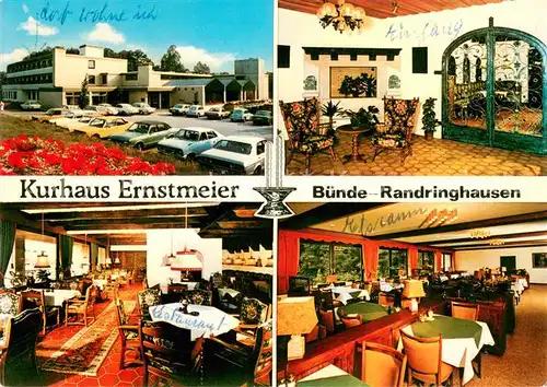 AK / Ansichtskarte Randringhausen_Bad Kurhaus Ernstmeier Schwefelmoor Restaurant Eingang Randringhausen_Bad