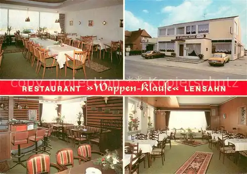 AK / Ansichtskarte Lensahn Cafe Restaurant Wappen Klause Lensahn