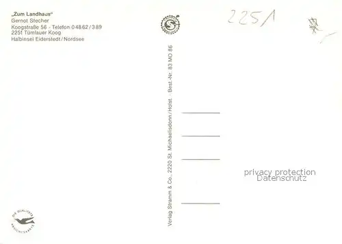 AK / Ansichtskarte Tuemlauer_Koog Zum Landhaus Halbinsel Eiderstedt Nordsee 