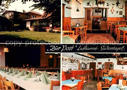 AK / Ansichtskarte Suederstapel Hotel Zur Post Restaurant Suederstapel