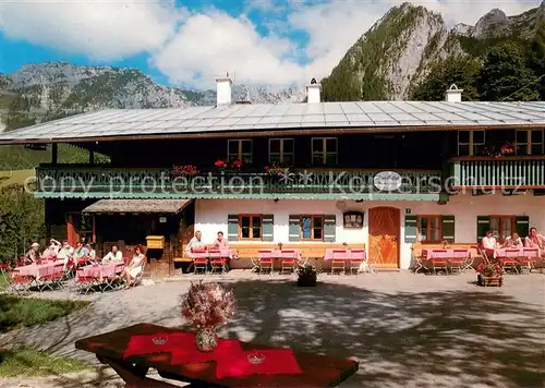 AK / Ansichtskarte Schoenau_Koenigssee Alpengasthof Vorderbrand Alpen Schoenau Koenigssee