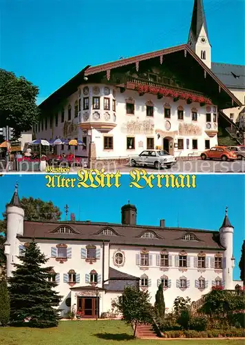 AK / Ansichtskarte Bernau_Chiemsee Gasthof Alter Wirt Hotel Bonnschloessl Bernau Chiemsee