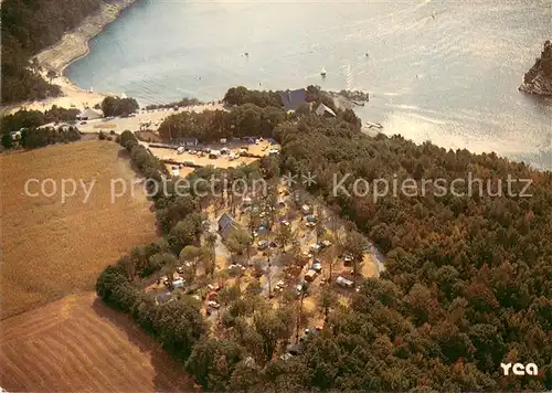 AK / Ansichtskarte Guerledan Le Lac de Guerledan Le Camping Vue aerienne 