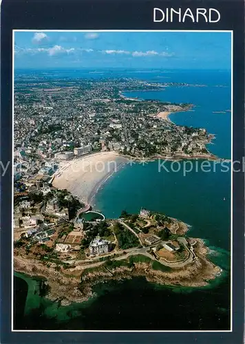 AK / Ansichtskarte Dinard_Ille_et_Vilaine_Bretagne La pointe du Moulinet et la plage de lEcluse Vue aerienne Dinard_Ille