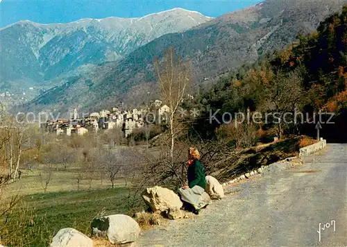 AK / Ansichtskarte Roquebilliere Tel que le village appareit au detour de la route Roquebilliere