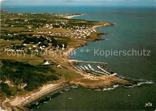 AK / Ansichtskarte Saint Gildas de Rhuys La plage de Port Maria Vue aerienne Saint Gildas de Rhuys