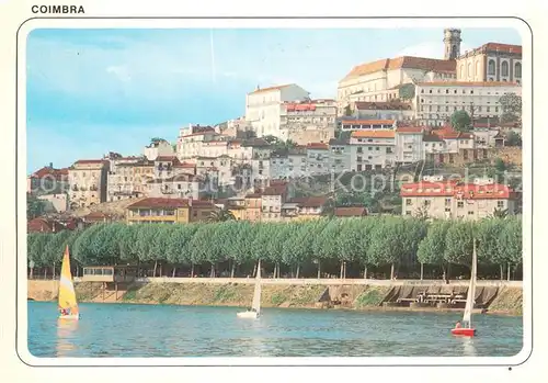 AK / Ansichtskarte Coimbra A Cidade vista do Rio Mondego Coimbra