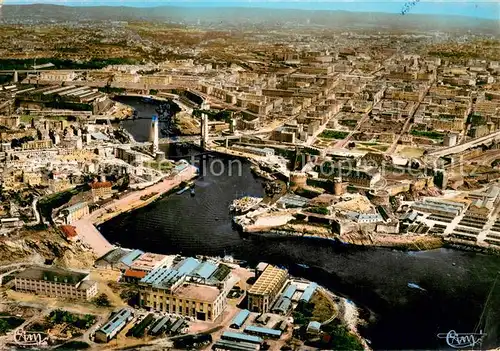AK / Ansichtskarte Brest_29_Finistere Le Penfeld et le Pont National Vue aerienne 