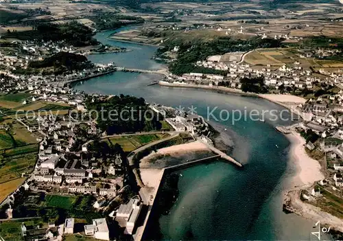 AK / Ansichtskarte Audierne Le port et lentree du Goyen Vue aerienne Audierne