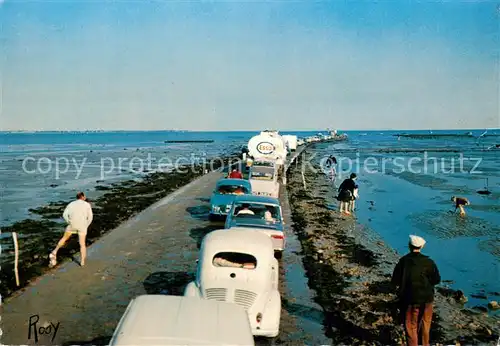 AK / Ansichtskarte Ile_de_Noirmoutier Le Passage du Gais avant que la mer ne soit completement retiree Ile_de_Noirmoutier