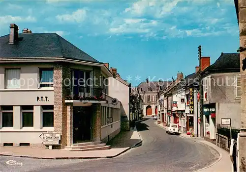 AK / Ansichtskarte Noyen sur Sarthe Rue principale et la Nouvelle Poste Noyen sur Sarthe