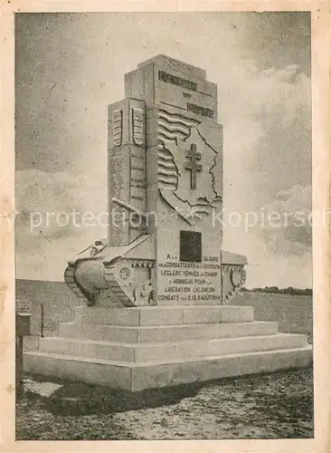 AK / Ansichtskarte Fye Monument aux Morts de la 2e DB Fye