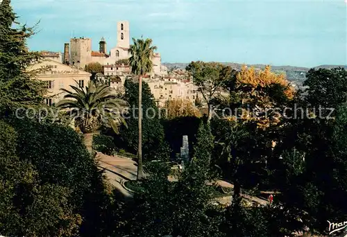 AK / Ansichtskarte Grasse_Alpes_Maritimes Les Jardins et la Ville Grasse_Alpes_Maritimes