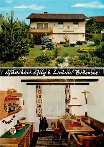 AK / Ansichtskarte Weissensberg Gaestehaus Gilg Garten Gaststube Weissensberg