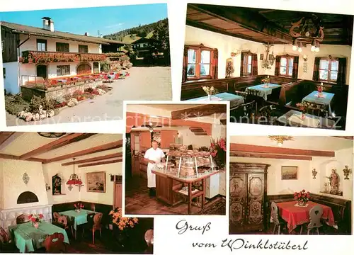 AK / Ansichtskarte Winkl_Fischbachau Cafe Winkelstueberl Gastraeume Verkaufstheke Terrasse Winkl Fischbachau