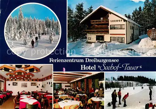 AK / Ansichtskarte Rothau_Dreiburgensee Ferienzentrum Dreiburgensee Hotel Seehof Tauer Restaurant Wintersport 