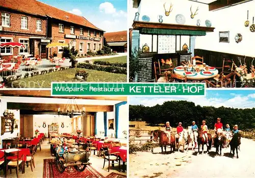 AK / Ansichtskarte Lavesum Wildpark Restaurant Ketteler Hof Ponyreiten Reitstall Lavesum