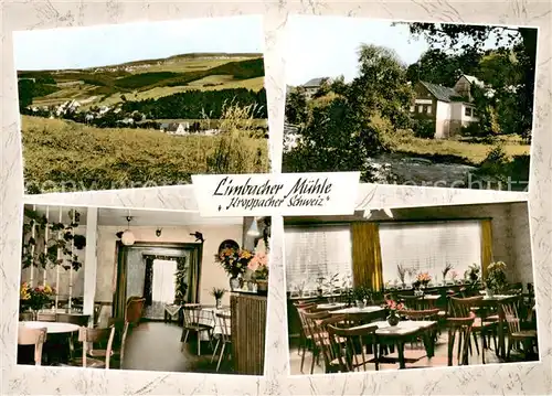 AK / Ansichtskarte Limbach_Westerwald Gasthof Pension Limbacher Muehle Landschaftspanorama Limbach_Westerwald