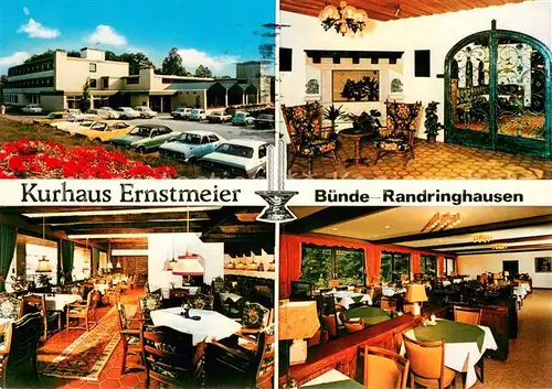 AK / Ansichtskarte Bad_Randringhausen Kurhaus Ernstmeier Sanatorium Restaurant Cafe Foyer Bad_Randringhausen