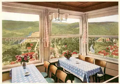 AK / Ansichtskarte Burg_Wupper Terrassen Restaurant Zur schoenen Aussicht Talblick Burg Wupper