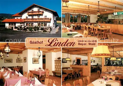 AK / Ansichtskarte Geiersthal_Regen Gasthof Restaurant Linden im Bayerischen Wald Geiersthal_Regen