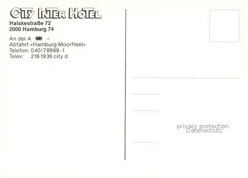 AK / Ansichtskarte Moorfleet City Interhotel Moorfleet