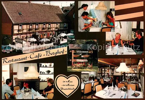 AK / Ansichtskarte Elbingerode_Harz Restaurant Cafe Berghof Elbingerode Harz