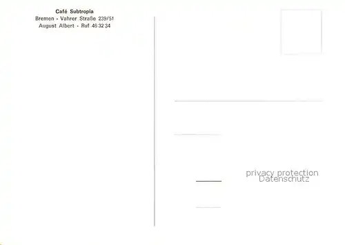 AK / Ansichtskarte Bremen Cafe Subtropia Bremen