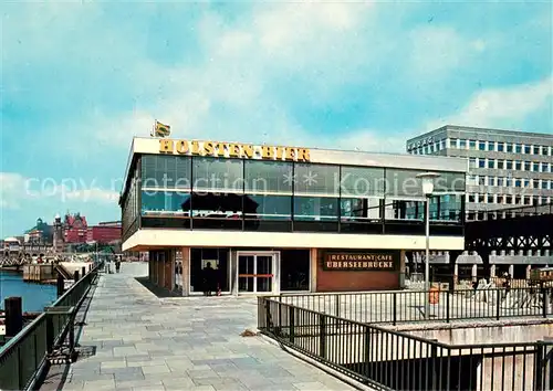 AK / Ansichtskarte Hamburg Restaurant Cafe ueberseebruecke Uferpromenade Hamburg