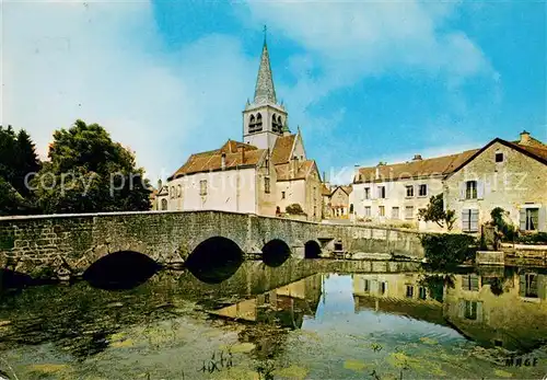 AK / Ansichtskarte Les_Riceys Le Pont et l Eglise Les_Riceys