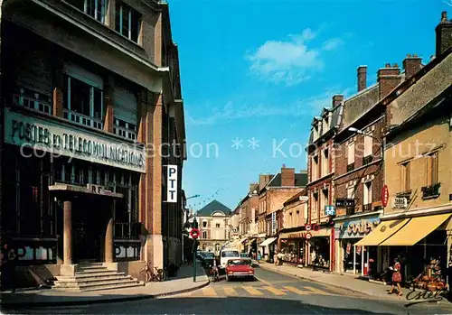AK / Ansichtskarte Romilly sur Seine La poste et la rue de la Boule d Or Romilly sur Seine