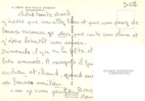AK / Ansichtskarte Mayres_Ardeche Panorama Kapelle Mayres Ardeche