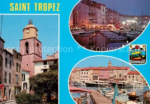 AK / Ansichtskarte Saint_Tropez_Var Eglise Le Port Saint_Tropez_Var