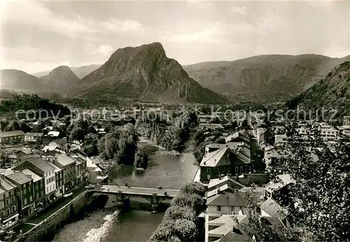AK / Ansichtskarte Tarascon sur Ariege Vue generale lAriege et le Soudour Tarascon sur Ariege