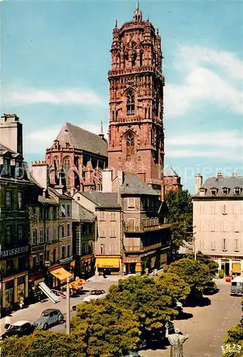 AK / Ansichtskarte Rodez La cathedrale Notre Dame et la place de la Cite Rodez