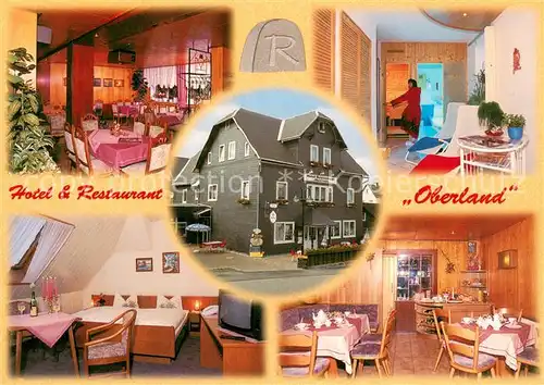 AK / Ansichtskarte Neuhaus_Rennweg Hotel Restaurant Oberland Neuhaus Rennweg