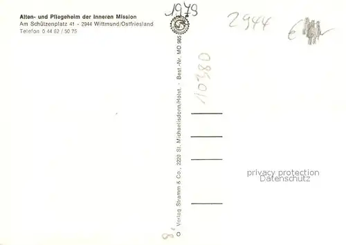 AK / Ansichtskarte Wittmund Pflegeheim der Inneren Mission Wittmund