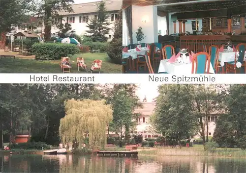 AK / Ansichtskarte Strausberg_Brandenburg Hotel Restaurant Neue Spitzm?hle Strausberg Brandenburg