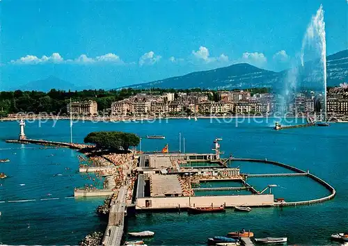 AK / Ansichtskarte Geneve_GE Strandbad Paquis Geneve_GE