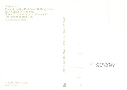 AK / Ansichtskarte Vesser_Rennsteig Stutenhaus Vesser_Rennsteig